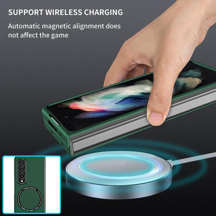 For Samsung Galaxy Z Fold7 Kalebol MagSafe Shockproof Frosted PC Phone Case(Green) - Galaxy Z Fold7 5G Cases by Kalebol | Online Shopping UK | buy2fix