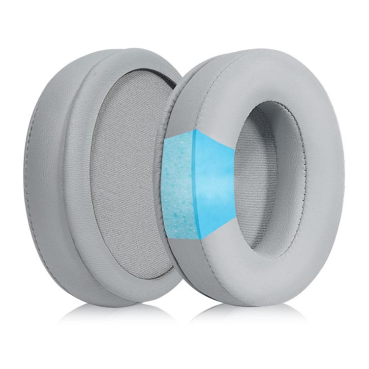 2pcs Insert Replacement Earpads For Razer Standard X / Kraken X / V3 X, Material:Protein Leather and Ice Silk Fabric(Grey) - Earmuff & Pad by buy2fix | Online Shopping UK | buy2fix