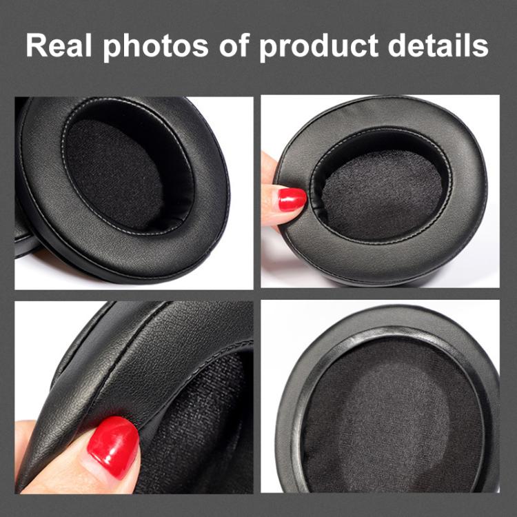 2pcs Insert Replacement Earpads For Razer Standard X / Kraken X / V3 X, Material:Protein Leather and Ice Silk Fabric(Black) - Earmuff & Pad by buy2fix | Online Shopping UK | buy2fix