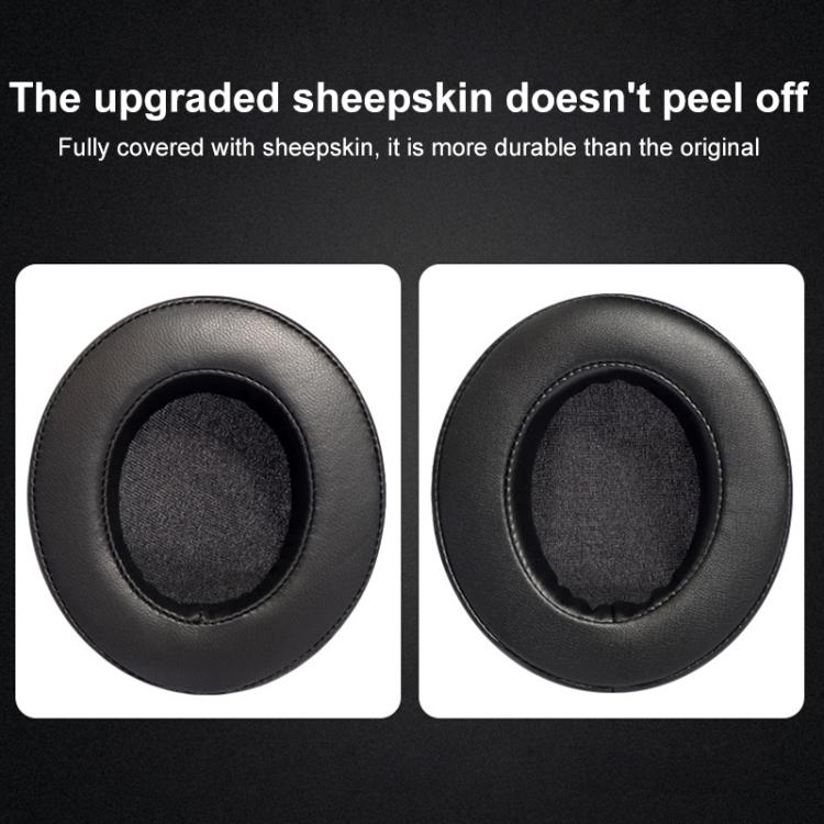2pcs Insert Replacement Earpads For Razer Standard X / Kraken X / V3 X, Material:Protein Leather and Ice Silk Fabric(Black) - Earmuff & Pad by buy2fix | Online Shopping UK | buy2fix