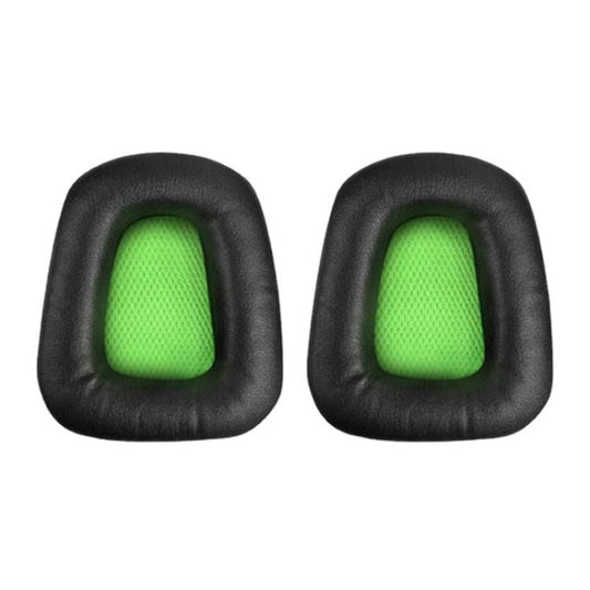 2pcs Insert Replacement Earpads For Razer Electra V1 / V2, Material:Protein Leather(Black Green) - Earmuff & Pad by buy2fix | Online Shopping UK | buy2fix