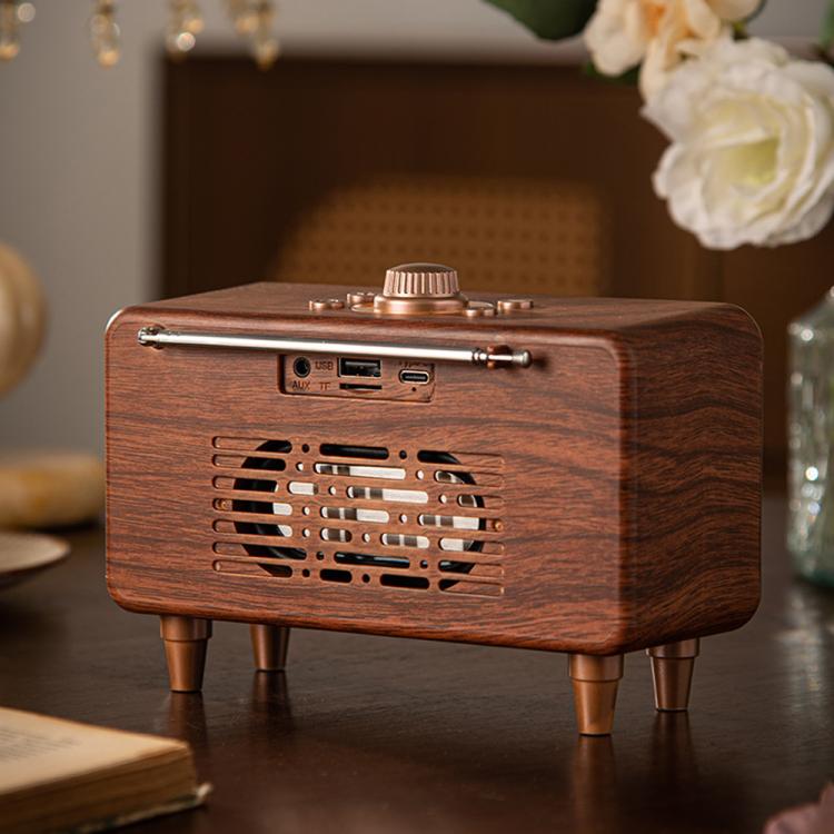 H2 Bluetooth Wireless Smart Speaker(Wood Grain) - Desktop Speaker by buy2fix | Online Shopping UK | buy2fix