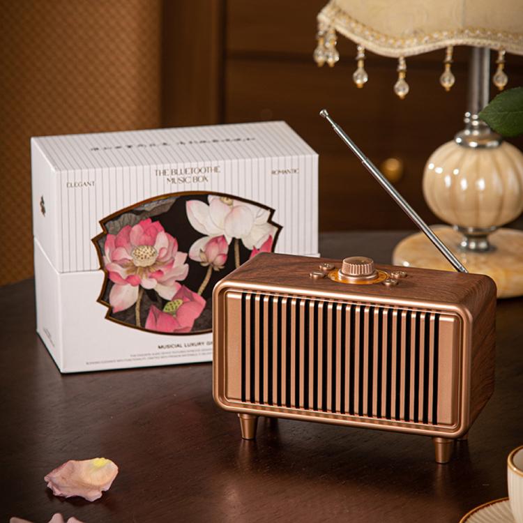 H2 Bluetooth Wireless Smart Speaker(Wood Grain) - Desktop Speaker by buy2fix | Online Shopping UK | buy2fix