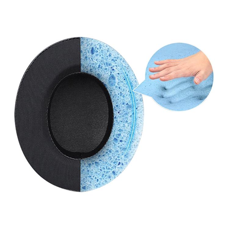 2 Pack Ice Gel Earphone Replacement Earpads Pads For Philips SHP9500(Black Purple) - Earmuff & Pad by buy2fix | Online Shopping UK | buy2fix