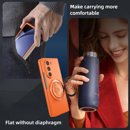 For Samsung Galaxy Z Fold7 Kalebol MagSafe Rotation Holder PC Phone Case(Royal Blue) - Galaxy Z Fold7 5G Cases by Kalebol | Online Shopping UK | buy2fix