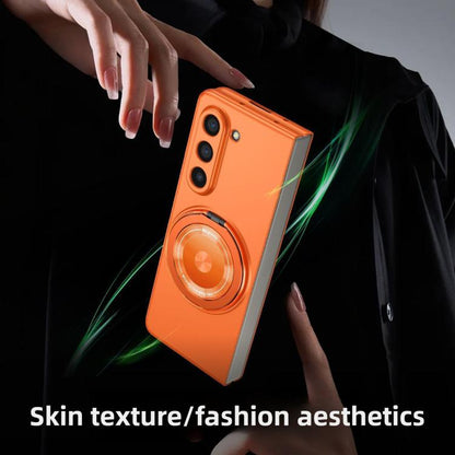 For Samsung Galaxy Z Fold7 Kalebol MagSafe Rotation Holder PC Phone Case(Black) - Galaxy Z Fold7 5G Cases by Kalebol | Online Shopping UK | buy2fix