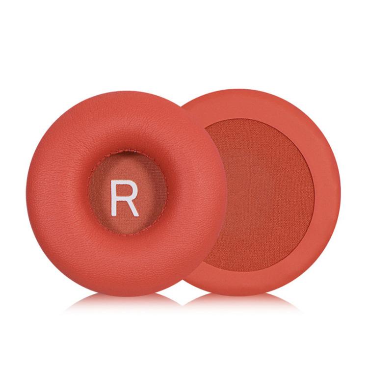 1 Pair Protein Leather Earphone Replacement Earpads Pads For Philips TAH4105(Red) - Earmuff & Pad by buy2fix | Online Shopping UK | buy2fix