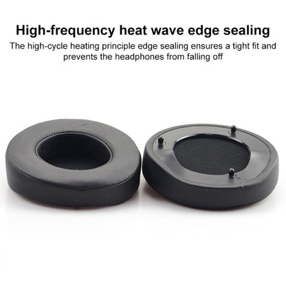 1 Pair Push Snap-on Replacement Earpads For Razer ManOWar 7.1, Material:Protein Leather Ice Silk Fabric(Black) - Earmuff & Pad by buy2fix | Online Shopping UK | buy2fix