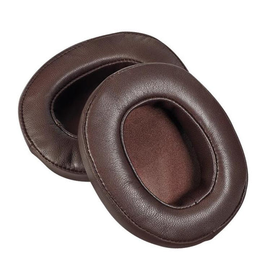 For DENON AH-MM400 2pcs Insert Lambskin Replacement Earpads(Brown) - Earmuff & Pad by buy2fix | Online Shopping UK | buy2fix