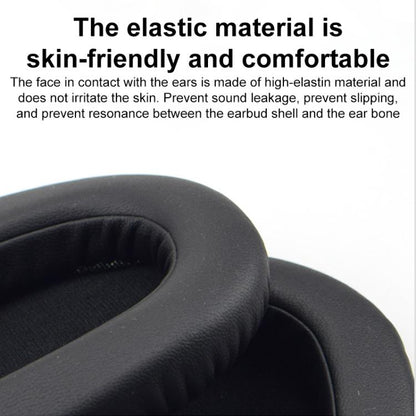 For DENON AH-MM400 2pcs Insert Lambskin Replacement Earpads(Black) - Earmuff & Pad by buy2fix | Online Shopping UK | buy2fix