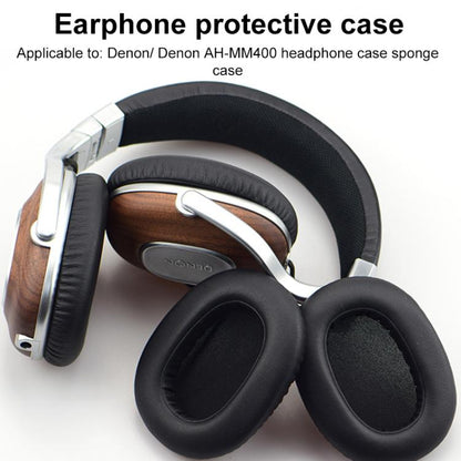 For DENON AH-MM400 2pcs Insert Lambskin Replacement Earpads(Black) - Earmuff & Pad by buy2fix | Online Shopping UK | buy2fix