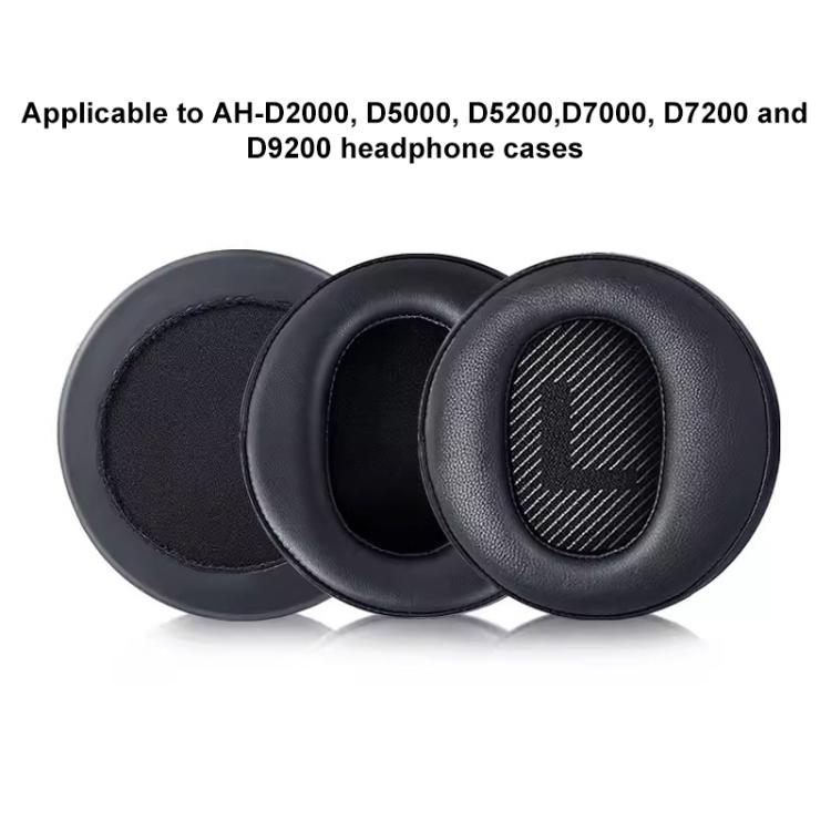 2pcs Insert Hollow Style Replacement Earpads For DENON AH-D2000 / D5000 / D5200 / D7000, Material:Protein Leather(Black) - Earmuff & Pad by buy2fix | Online Shopping UK | buy2fix