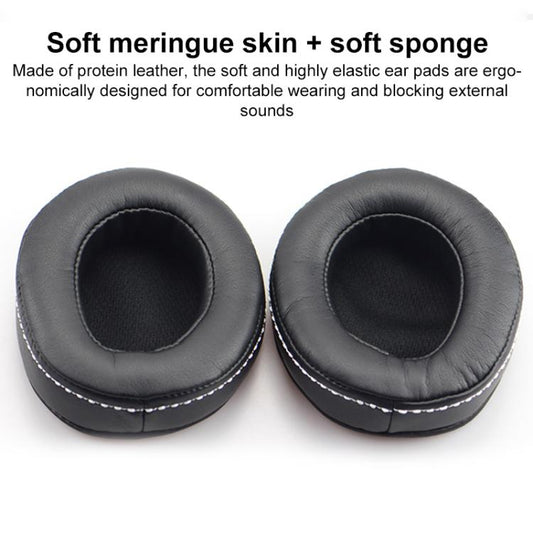 For DENON AH-D600 / D7100 1 Pair Insert Lambskin Replacement Earpads(Black) - Earmuff & Pad by buy2fix | Online Shopping UK | buy2fix