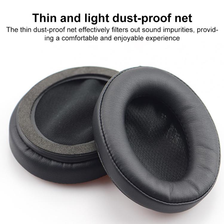 2pcs Push-on Replacement Earpads For DENON AH D1100 / AH-NC800, Material:Protein Leather(Black) - Earmuff & Pad by buy2fix | Online Shopping UK | buy2fix