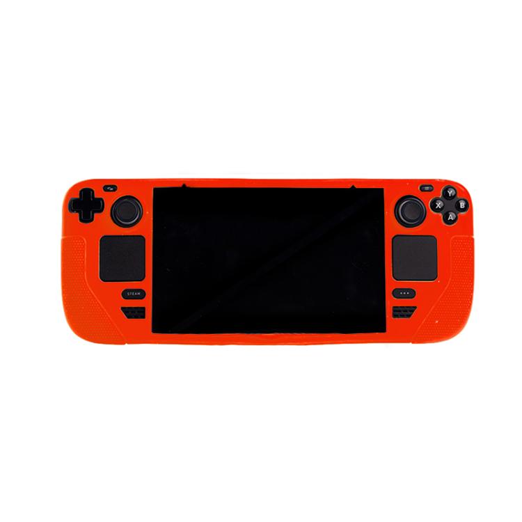 For Steam Deck Game Console Silicone One-piece Protective Case(Red) - Cover Case by buy2fix | Online Shopping UK | buy2fix