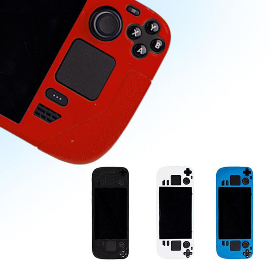 For Steam Deck Game Console Silicone One-piece Protective Case(Black) - Cover Case by buy2fix | Online Shopping UK | buy2fix