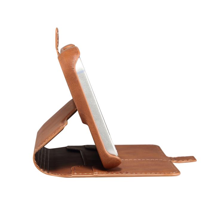 For iPhone 16 Plus Denior B07 MagSafe Detachable Leather Phone Case(Brown) - iPhone 16 Plus Cases by Denior | Online Shopping UK | buy2fix