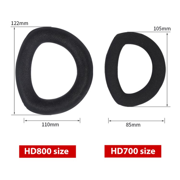 2pcs Snap-on Replacement Earpads For Sennheiser HD700, Material:Lambskin Stitching(Black) - Earmuff & Pad by buy2fix | Online Shopping UK | buy2fix