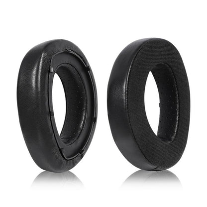 1 Pair Snap-on Replacement Earpads For Sennheiser HD800 / HD800S, Material:Lambskin + Flannel Stitching(Black) - Earmuff & Pad by buy2fix | Online Shopping UK | buy2fix