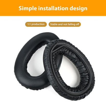 2pcs Snap-on Replacement Earpads For Sennheiser PXC550 / PXC480 / MB660, Material:Flannel(Black) - Earmuff & Pad by buy2fix | Online Shopping UK | buy2fix
