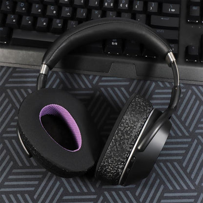 2pcs Snap-on Replacement Earpads For Sennheiser PXC550 / PXC480 / MB660, Material:Weaving Mesh(Black Purple) - Earmuff & Pad by buy2fix | Online Shopping UK | buy2fix