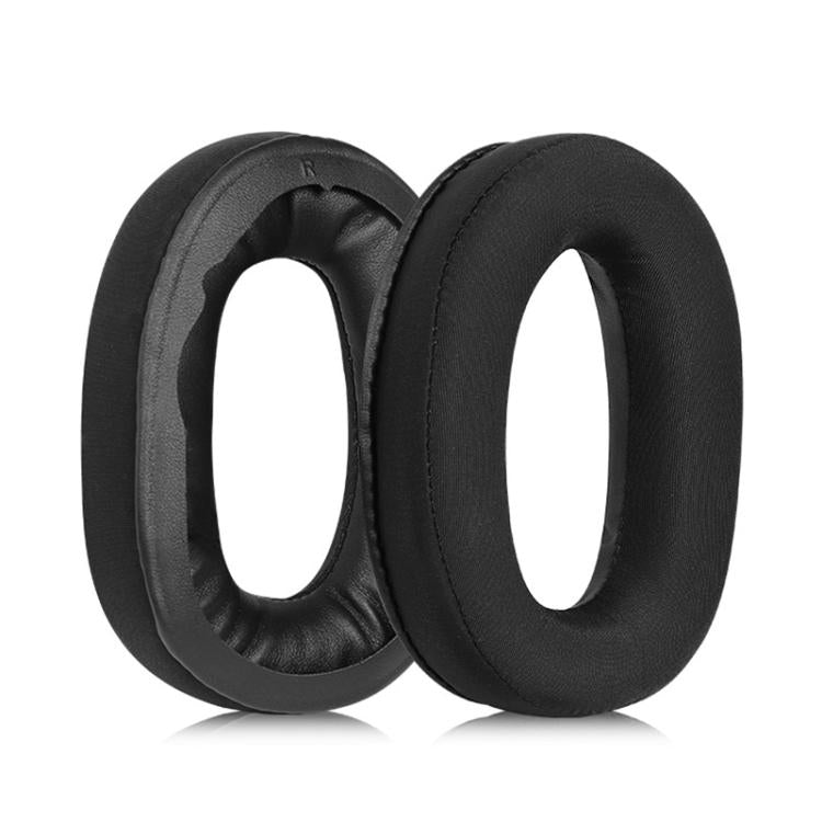 1 Pair Insert Ice Silk Cloth Replacement Earpads For Sennheiser GSP370 / GSP300 / GSP350 / GSP305 / GSP301(Black) - Earmuff & Pad by buy2fix | Online Shopping UK | buy2fix