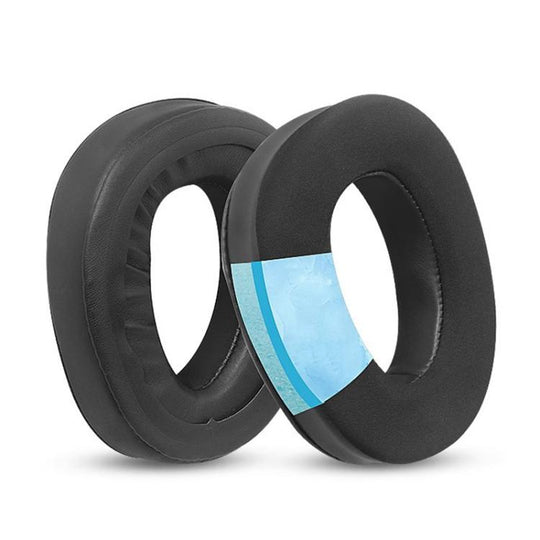 2pcs Insert Protein Leather Ice Silk Cloth Replacement Earpads For Sennheiser GSP370 / GSP300 / GSP350 / GSP305 / GSP301(Black)