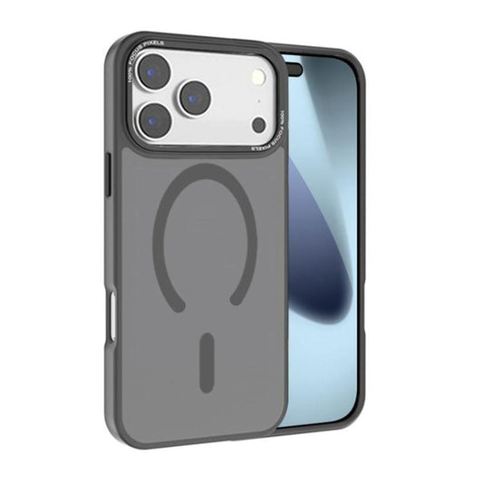 For iPhone 17 Pro Max Kalebol Metal Lens Frame MagSafe Frosted PC Phone Case(Grey) - iPhone 17 Pro Max Cases by Kalebol | Online Shopping UK | buy2fix