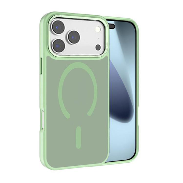 For iPhone 17 Pro Max Kalebol Metal Lens Frame MagSafe Frosted PC Phone Case(Matcha Green) - iPhone 17 Pro Max Cases by Kalebol | Online Shopping UK | buy2fix