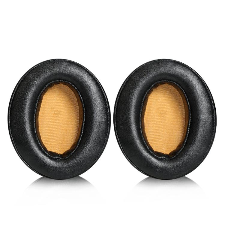 2pcs Insert Lambskin Replacement Earpads For Sennheiser MOMENTUM 2.0(Black Yellow) - Earmuff & Pad by buy2fix | Online Shopping UK | buy2fix