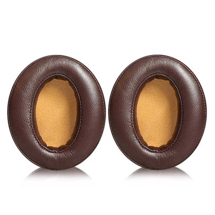 2pcs Insert Lambskin Replacement Earpads For Sennheiser MOMENTUM 2.0(Brown Yellow) - Earmuff & Pad by buy2fix | Online Shopping UK | buy2fix