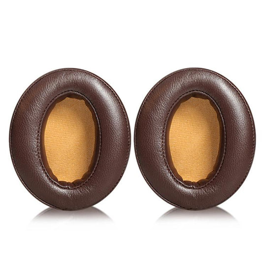 2pcs Insert Lambskin Replacement Earpads For Sennheiser MOMENTUM 2.0(Brown Yellow)