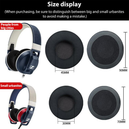 2pcs Insert Replacement Earpads For Sennheiser Urbanite XL, Material:Protein Leather(Black) - Earmuff & Pad by buy2fix | Online Shopping UK | buy2fix