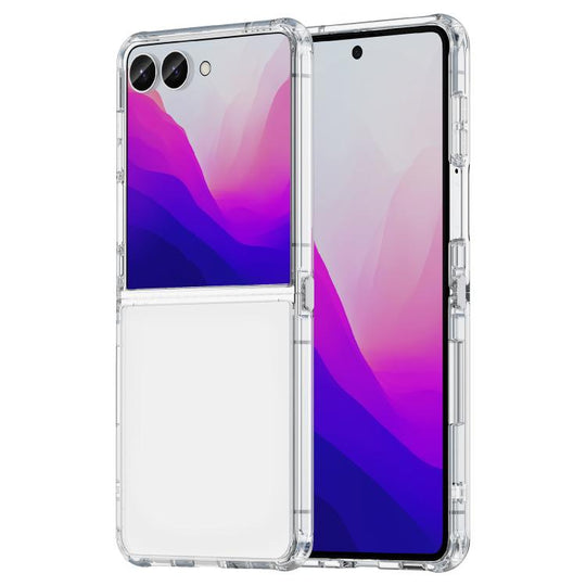 For Galaxy Z Flip8 5G PC Hybrid TPU Airbag Shockproof Phone Case(Transparent)