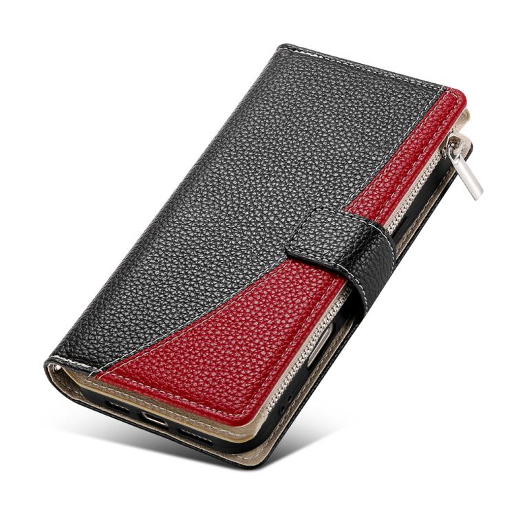 For Google Pixel 9 Pro XL / Pixel 10 Pro XL Stitching Multi-card Zipper Wallet Leather Phone Case with Short Strap(Black) - Google Cases by buy2fix | Online Shopping UK | buy2fix