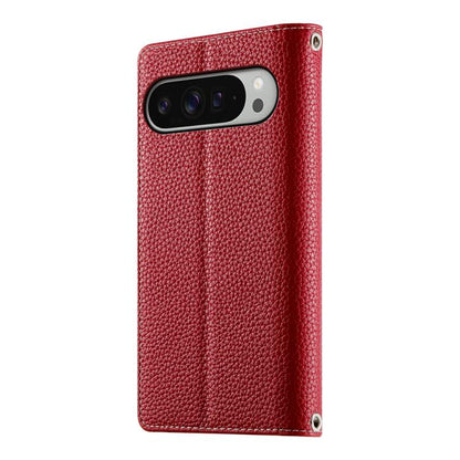 For Google Pixel 9 Pro XL / Pixel 10 Pro XL Stitching Multi-card Zipper Wallet Leather Phone Case with Short Strap(Red) - Google Cases by buy2fix | Online Shopping UK | buy2fix