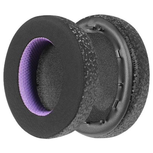 2 Pack Ice Skin Earphone Replacement Earpads Pads For Sony WH-1000XM3(Black Purple) - Earmuff & Pad by buy2fix | Online Shopping UK | buy2fix