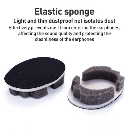2 Pack Mesh Earphone Replacement Earpads Pads For Sony WH-1000XM3(Black Purple) - Earmuff & Pad by buy2fix | Online Shopping UK | buy2fix