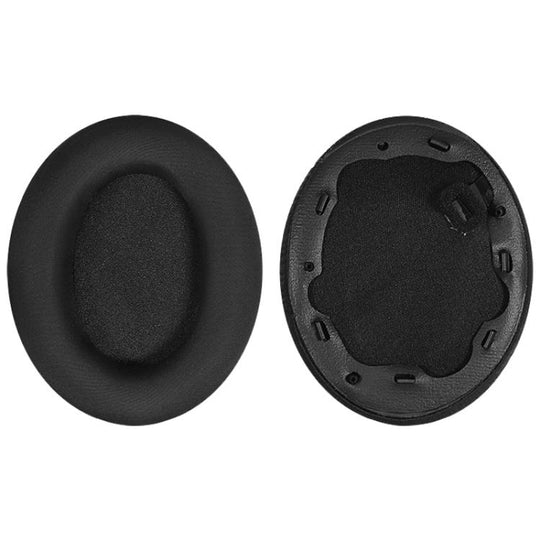 1 Pair Ice Silk Cloth Earphone Replacement Earpads Pads For Sony WH-1000XM4(Black)
