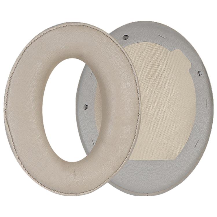 1 Pair Spliced Lambskin Earphone Replacement Earpads Pads For Sony WH-1000XM4(Champagne) - Earmuff & Pad by buy2fix | Online Shopping UK | buy2fix
