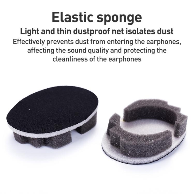 1 Pair Ice Skin Earphone Replacement Earpads Pads For Sony WH-1000XM4(Black Purple) - Earmuff & Pad by buy2fix | Online Shopping UK | buy2fix