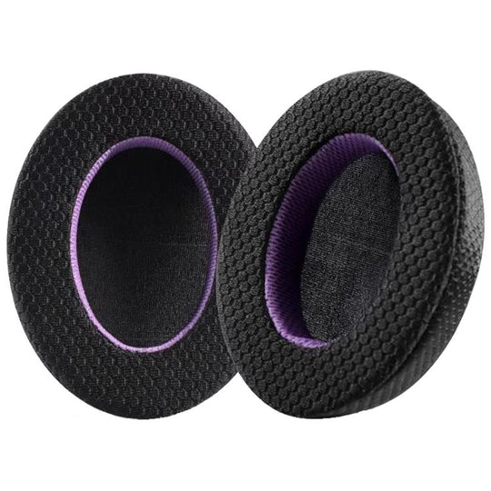 1 Pair Mesh Earphone Replacement Earpads Pads For Sony WH-1000XM4(Black Purple)