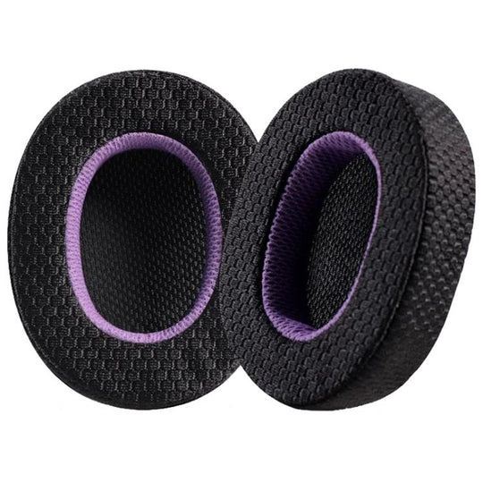 1 Pair Mesh Earphone Replacement Earpads Pads For Sony WH-1000XM5(Black Purple)
