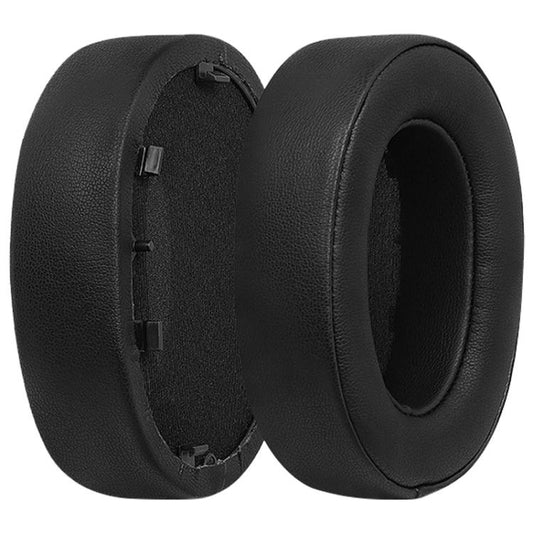 2pcs Spliced Protein Leather Earphone Replacement Earpads Pads For Sony WH-1000XM5(Black) - Earmuff & Pad by buy2fix | Online Shopping UK | buy2fix