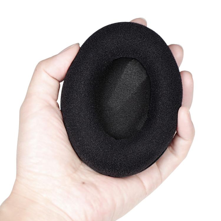 2pcs Snap-on Replacement Earpads For Sennheiser HD201 / HD201S / HD180 / HD418 / HD419 / HD421 / HD428 / HD429 / HD438 / HD439 / HD448 / HD450, Material:Flannel(Black) - Earmuff & Pad by buy2fix | Online Shopping UK | buy2fix