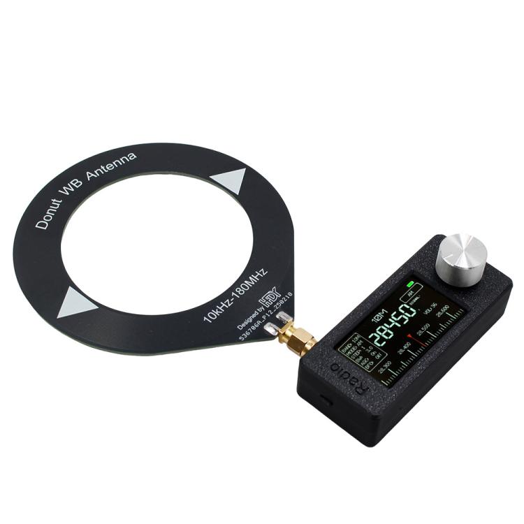 SI4732 1.9 inch IPS Display Portable Radio 0.5-108 MHz LSB USB AM FM Pocket Mini Radio, Type:Blue Round Antenna + USB(White) - Car Modification by buy2fix | Online Shopping UK | buy2fix