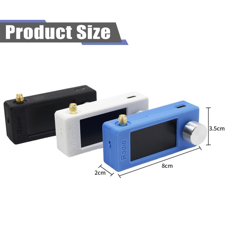 SI4732 1.9 inch IPS Display Portable Radio 0.5-108 MHz LSB USB AM FM Pocket Mini Radio, Type:Blue Round Antenna + USB(White) - Car Modification by buy2fix | Online Shopping UK | buy2fix