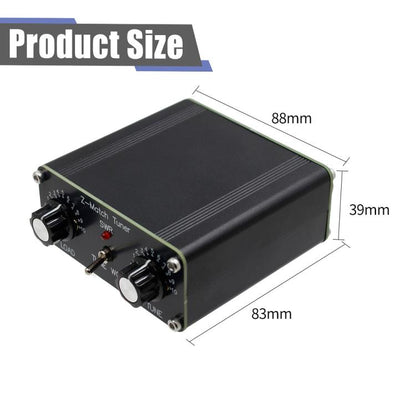 Z-Match QRP Manual Antenna Tuner 5W 3-28 Mhz Antenna HAM Tuner(Black) - Car Modification by buy2fix | Online Shopping UK | buy2fix