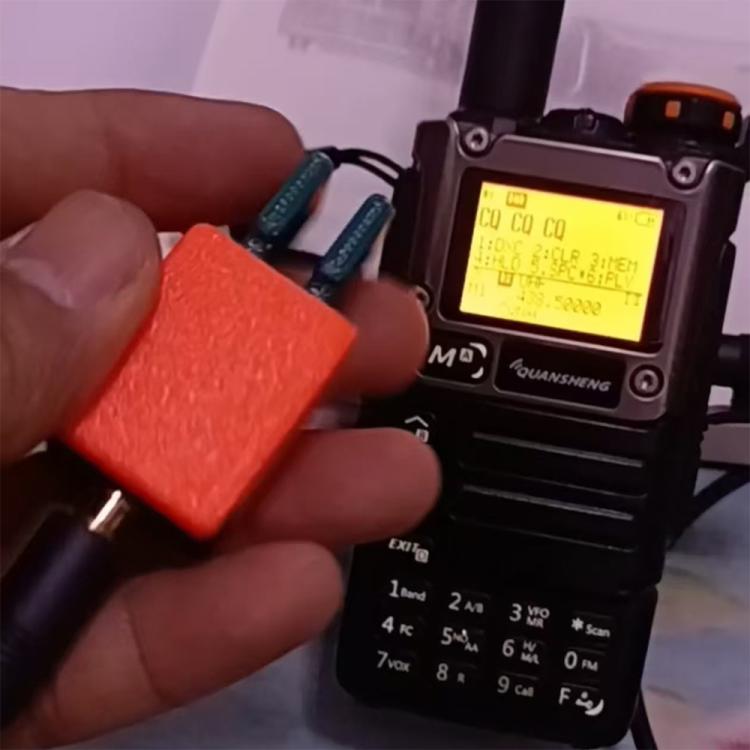 For Quansheng K5 / K6 Walkie-talkie CW Double Paddle Automatic Key Adjustable Finger Force Key(Orange) - Other Accessories by buy2fix | Online Shopping UK | buy2fix