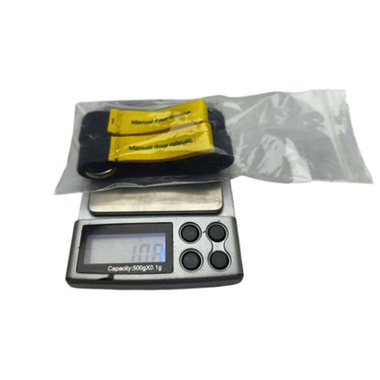 2pcs/Set For Tesla Model Y / 3 Car Rear Door Mechanical Switch Handle Extended Manual Door Release Safety Pull Rope(Black Yellow) - Door Handles by buy2fix | Online Shopping UK | buy2fix